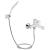 Змішувач для ванни Grand (з душовим гарнітуром) Chrome/White Qtap