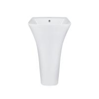 Qtap Crow Раковина підлогова моноблок з донним клапаном 450x435x835 мм White
