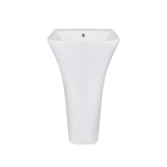 Qtap Crow Раковина підлогова моноблок з донним клапаном 450x435x835 мм White