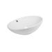 Раковина Dove накладна овальна без донного клапана White Qtap