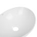 Раковина Dove накладна овальна без донного клапана White Qtap
