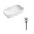 Комплект Qtap Tern: Раковина накладна прямокутна WHITE + Донний клапан PU02