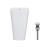 Комплект Qtap Tern: Раковина підлогова моноблок White + Донний клапан PU02O