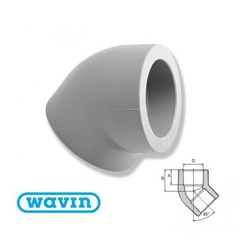 Коліно EKOPLASTIK WAVIN 32Х45°
