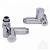 Комлект кутових кранів LARIS 1/2" - 1/2" під тен 2шт (LX-2044)